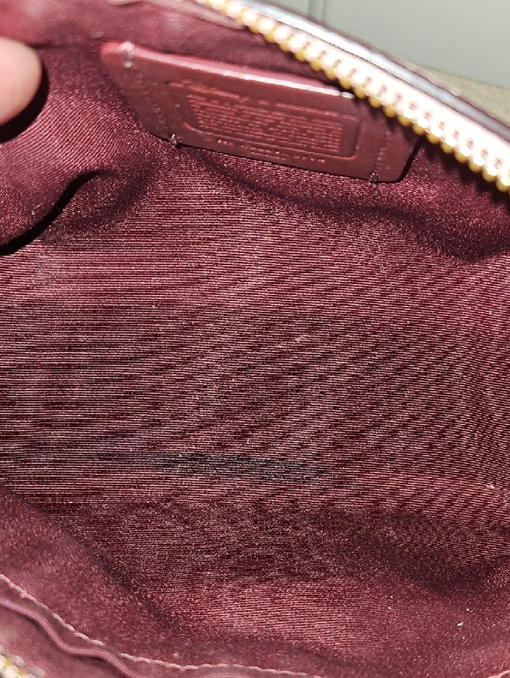 Coach X Disney Pink Pebbled Leather Cosmetic Pouch with Mickey Skate Graphic - Picture 7 of 10